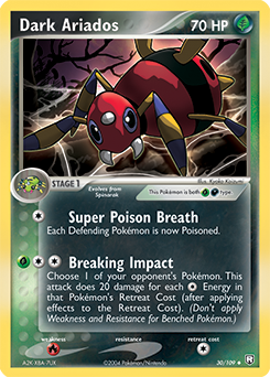 Dark Ariados z edície Team Rocket Returns, karta č.30