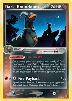 Dark Houndoom z edície Team Rocket Returns, karta č.37