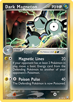 Dark Magneton z edície Team Rocket Returns, karta č.39