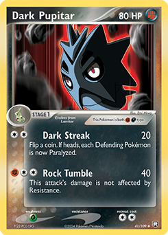 Dark Pupitar z edície Team Rocket Returns, karta č.41