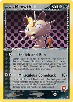 Rocket's Meowth z edície Team Rocket Returns, karta č.46