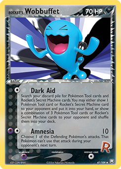 Rocket's Wobbuffet z edície Team Rocket Returns, karta č.47