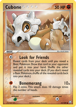 Cubone z edície Team Rocket Returns, karta č.51