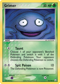 Grimer z edície Team Rocket Returns, karta č.56