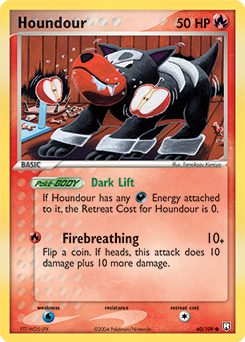 Houndour z edície Team Rocket Returns, karta č.60