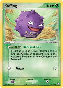 Koffing z edície Team Rocket Returns, karta č.61
