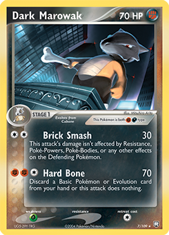 Dark Marowak z edície Team Rocket Returns, karta č.7