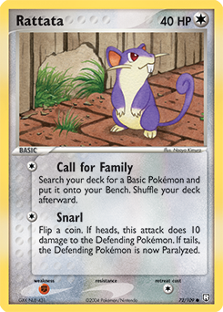 Rattata z edície Team Rocket Returns, karta č.72