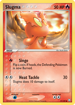 Slugma z edície Team Rocket Returns, karta č.77