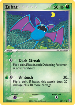 Zubat z edície Team Rocket Returns, karta č.82