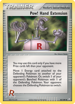 Pow! Hand Extension z edície Team Rocket Returns, karta č.85