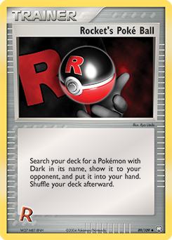 Rocket's Poké Ball z edície Team Rocket Returns, karta č.89