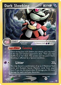 Dark Slowking z edície Team Rocket Returns, karta č.9