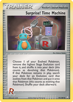 Surprise! Time Machine z edície Team Rocket Returns, karta č.91