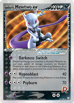 Rocket's Mewtwo ex z edície Team Rocket Returns, karta č.99