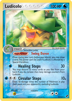 Ludicolo z edície Deoxys, karta č.10