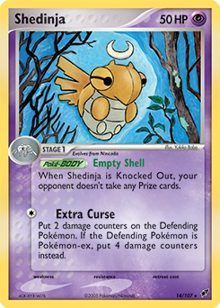 Shedinja z edície Deoxys, karta č.14
