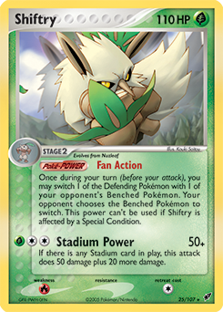 Shiftry z edície Deoxys, karta č.25