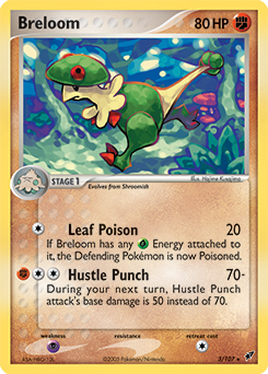Breloom z edície Deoxys, karta č.3