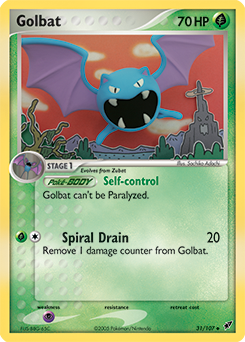 Golbat z edície Deoxys, karta č.31