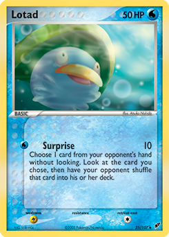 Lotad z edície Deoxys, karta č.35