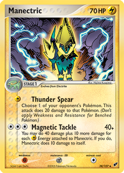 Manectric z edície Deoxys, karta č.38