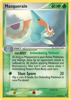 Masquerain z edície Deoxys, karta č.39