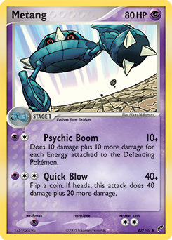 Metang z edície Deoxys, karta č.40