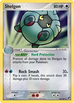 Shelgon z edície Deoxys, karta č.45