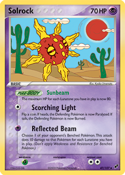 Solrock z edície Deoxys, karta č.47