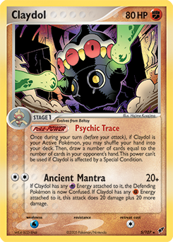 Claydol z edície Deoxys, karta č.5