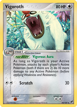 Vigoroth z edície Deoxys, karta č.50