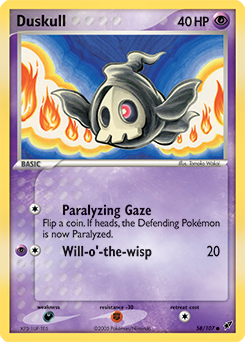 Duskull z edície Deoxys, karta č.58