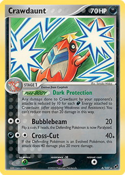 Crawdaunt z edície Deoxys, karta č.6