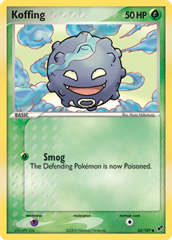 Koffing z edície Deoxys, karta č.62