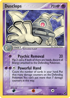 Dusclops z edície Deoxys, karta č.7