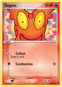 Slugma z edície Deoxys, karta č.74
