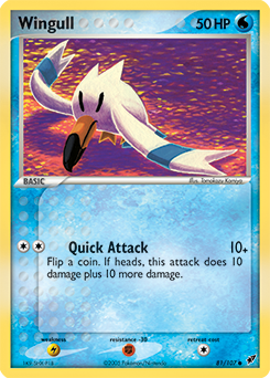 Wingull z edície Deoxys, karta č.81