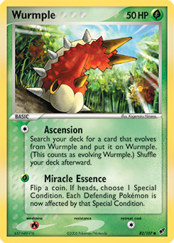 Wurmple z edície Deoxys, karta č.82