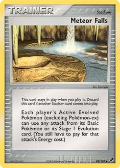 Meteor Falls z edície Deoxys, karta č.89