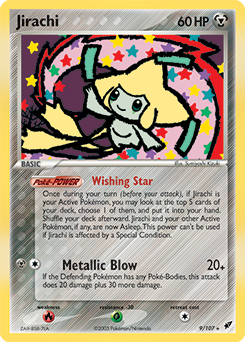 Jirachi z edície Deoxys, karta č.9