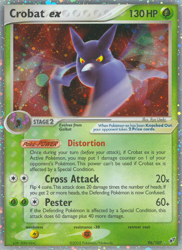 Crobat ex z edície Deoxys, karta č.96