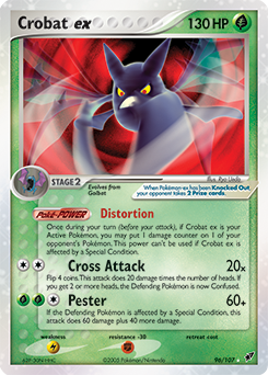 Crobat ex z edície Deoxys, karta č.96