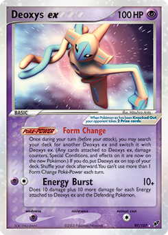 Deoxys ex z edície Deoxys, karta č.97