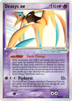 Deoxys ex z edície Deoxys, karta č.98