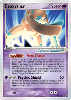 Deoxys ex z edície Deoxys, karta č.99