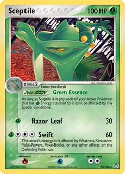 Sceptile z edície Emerald, karta č.10