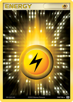 Lightning Energy z edície Emerald, karta č.104