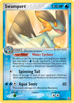 Swampert z edície Emerald, karta č.11