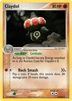 Claydol z edície Emerald, karta č.24
